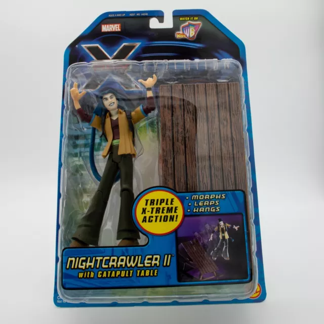 2001 Toy Biz Marvel X-Men Evolution Nightcrawler II with Catapult Table Series 3