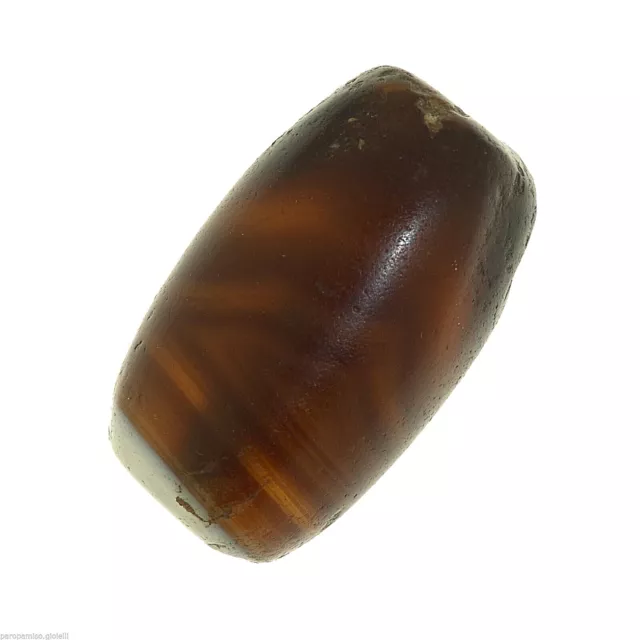 (0680) Banded Agate Bead from China-Tibet.   眼玛瑙珠