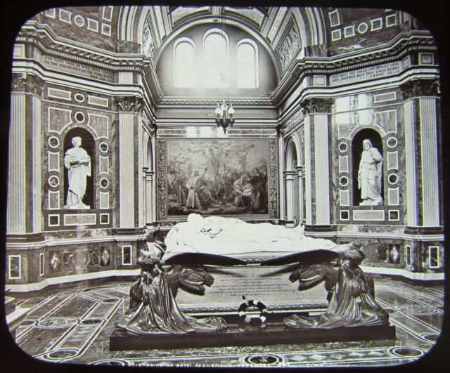 GWW Glas Magic Laternenrutsche WINDSOR CASTLE C1890 KÖNIGLICHES MAUSOLEUM
