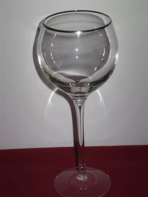 Lenox Crystal   --  Solitaire - Platinum  --  Wine Glass