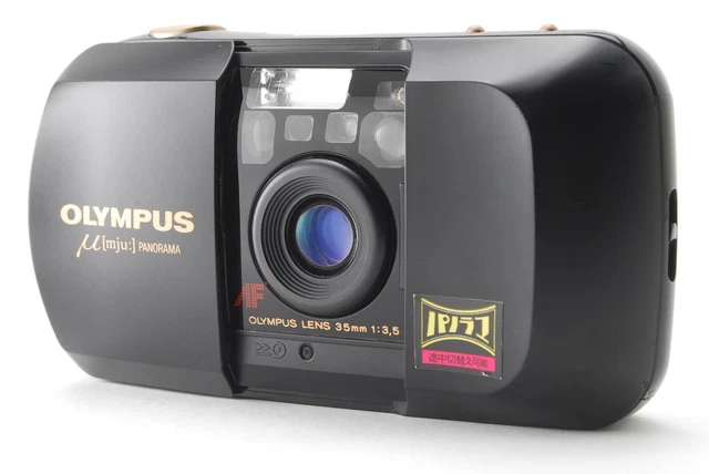 【NEAR MINT】Olympus μ mju Panorama 35mm Point & Shoot Film Camera from Japan