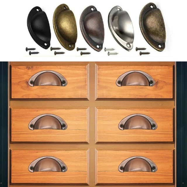 Tasse Tirer En Plusieurs Couleurs 12 Pièces Coque Poignées for Placards & Tiroir