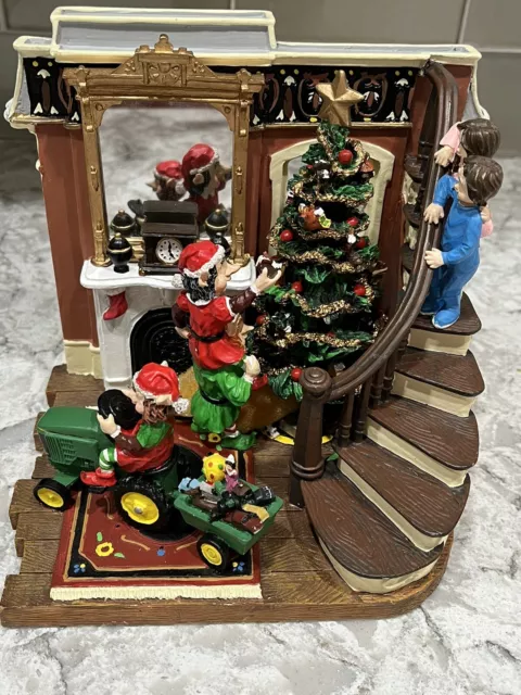 John Deere Ertl Figurine "Twas Christmas Morn" Tractor Elves Tree Kids Holiday