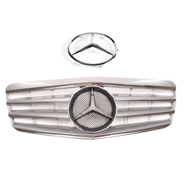 Calandre Chrome Et Gris Silver Mercedes Classe E W211 Phase 2 De 05/2006 A 2009