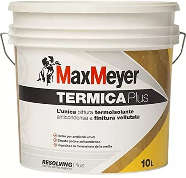 MaxMeyer -  PITTURA PER INTERNI TERMICA THERMO PLUS BIANCO 10 Lt