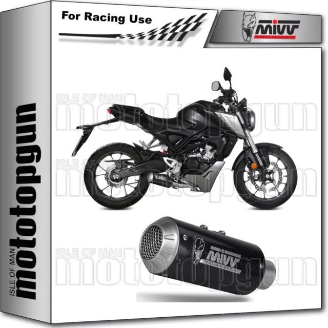 Mivv Scarico Completo Racing Nocat Mk3 Carbonio Honda Cb 125 R 2020 20