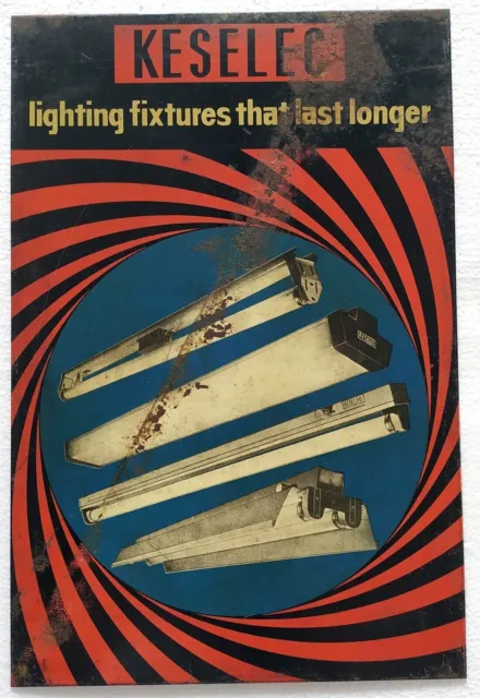 Keselec Lighting Fixtures Vintage Advertising Litho Tin Sign India