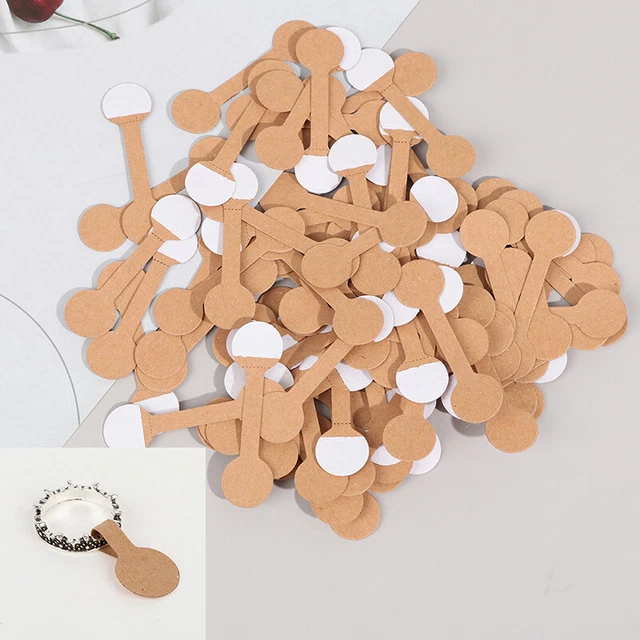 Round Blank Price Tags Necklace Ring Labels Paper Stickers  Jewelry Display C-uh