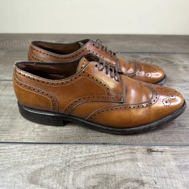Allen Edmonds Concord Mens Size 9 E Wingtip Oxford Brown Dress Shoes