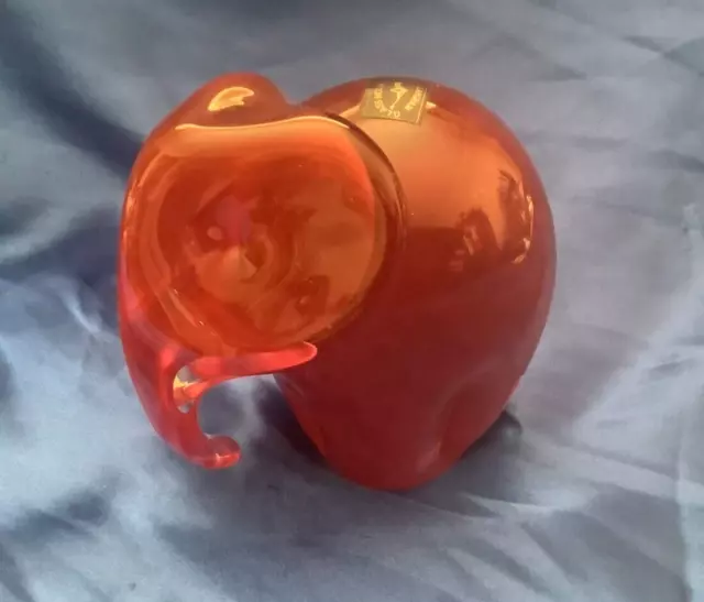 Langham Studio Glass Elephant - Red