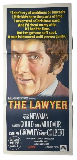 The Lawyer Vintage Original Australian Daybill Movie Poster