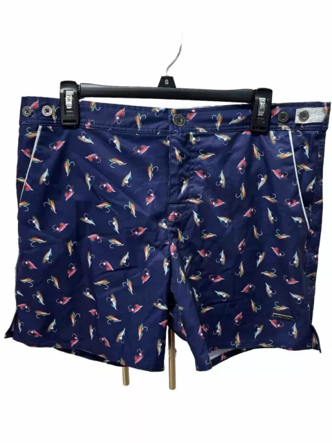 Parke & Ronen Board Swim Trunks Shorts Mens Sz 33 Adjustable Waist Fly Fishing