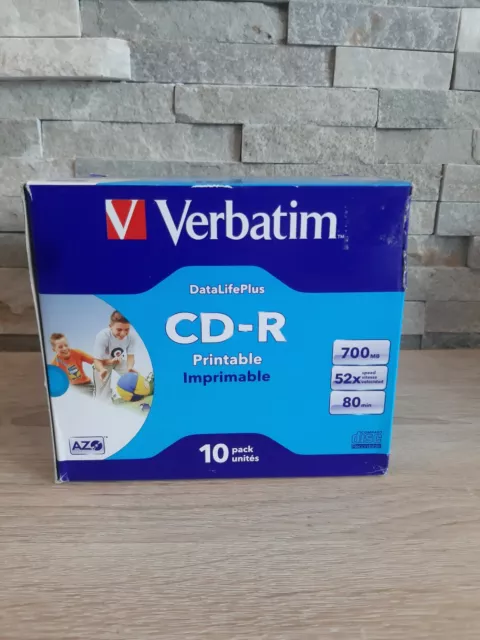 Boîte de 10 CD-R Printable Verbatim