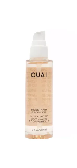 OUAI Rose Hair & Body Oil Full Size 3oz - Brand New