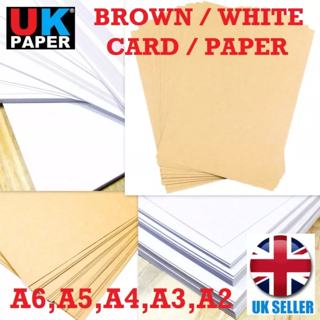A2 A3 A4 A5 A6 White Card Paper Cardboard Printer Thick Sheets Ream Copier  Craft