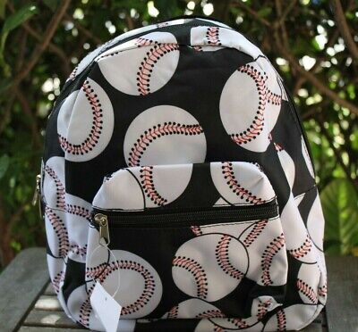 Small Softball BASEBALL BACKPACK Sports School Book Bag Travel Tote NEW