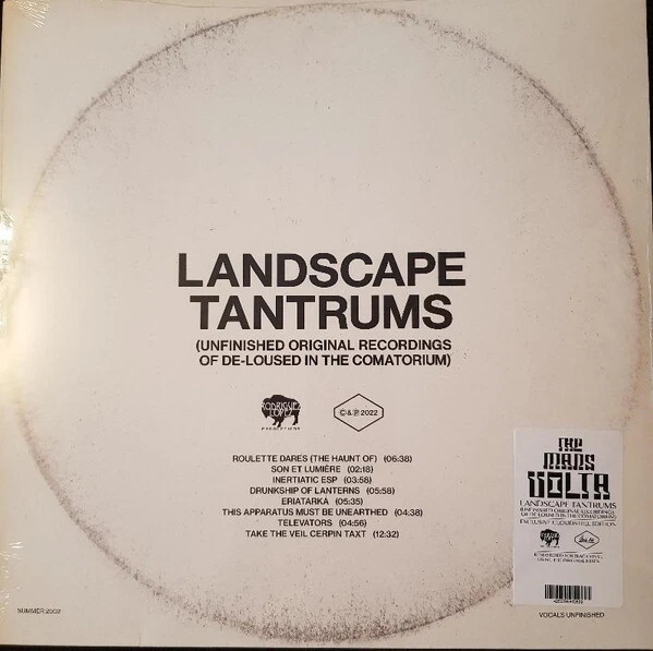 LP Landscape Tantrums - Unfinished Original Recording - Mars Volta