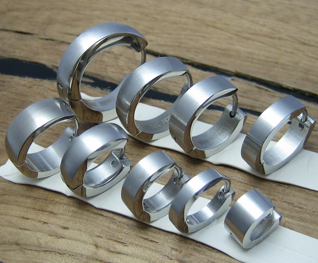 Hey Happness Paar Creolen Basc, Klen Mttel Groß Für Layer Look, 18K