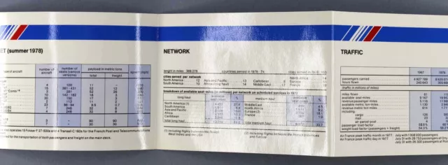 Air France 1978 Facts & Figures Airline Brochure 2