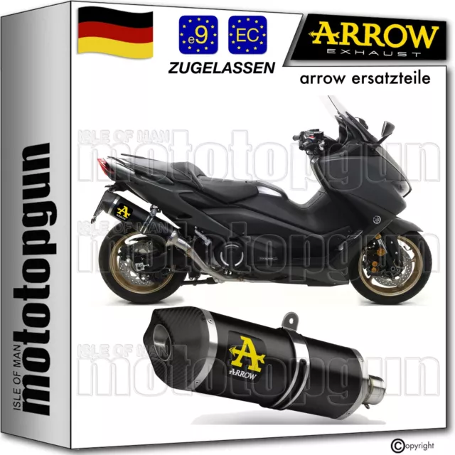 Arrow Auspuff Zugelassen Race-Tech Schwarz C Yamaha Tmax T-Max 560 2022 22