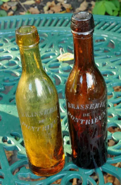 2 Bouteilles Bière Brasserie De Pontrieux (1939)