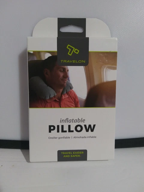 Horseshoe  Shaped Inflatable Neck  Head Pillow Travel Air Pillows NIB