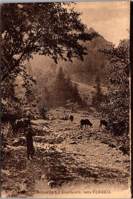 *47708 cpa approx. de La Bourboule - towards Vendeix