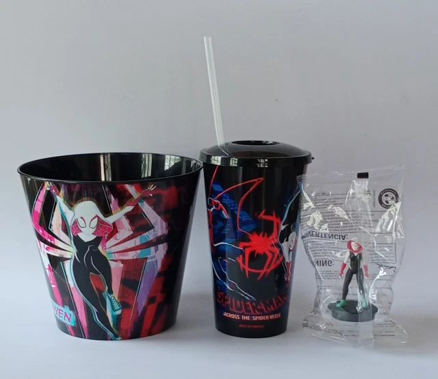 SPIDERMAN ACROSS THE SPIDERVERSE Popcorn Bucket Tub + Spider Gwen