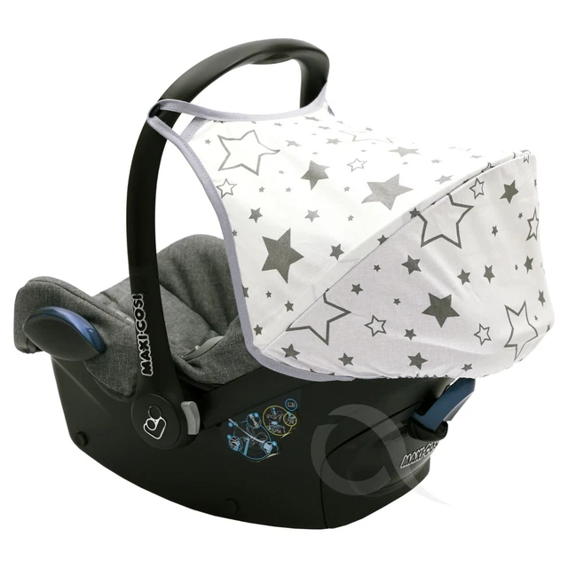 KAPUZENSONNENSCHIRM ÜBERDACH passt MAXI COSI CABRIOFIX Autositz 100 % BAUMWOLLE