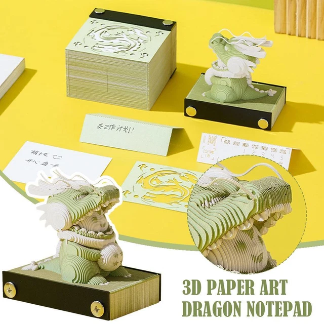 3D Memo Pads DIY Post Notes Art Non-Sticky Notes Home 2024 uk I6S9