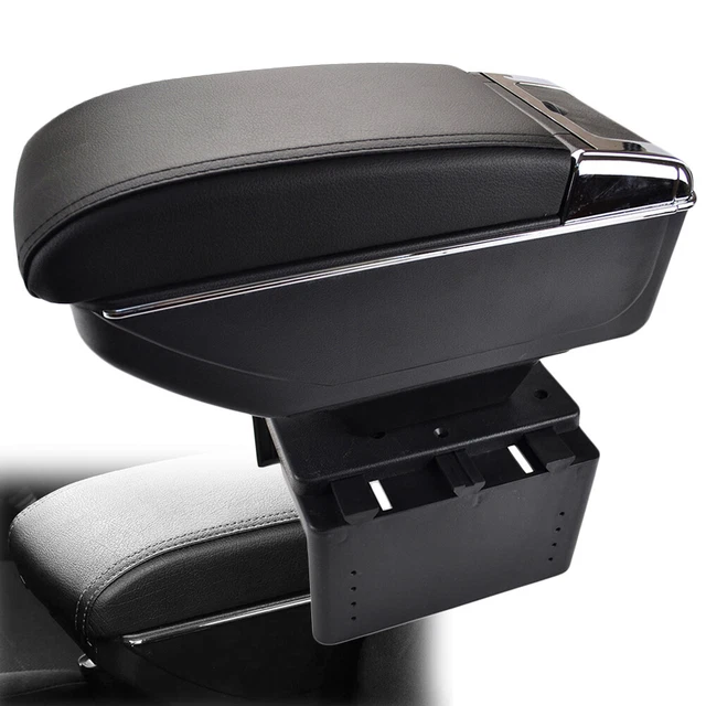 UNIVERSAL CAR CENTER Console Armrest Storage Box Case Organizer Leather 38.42 PicClick AU