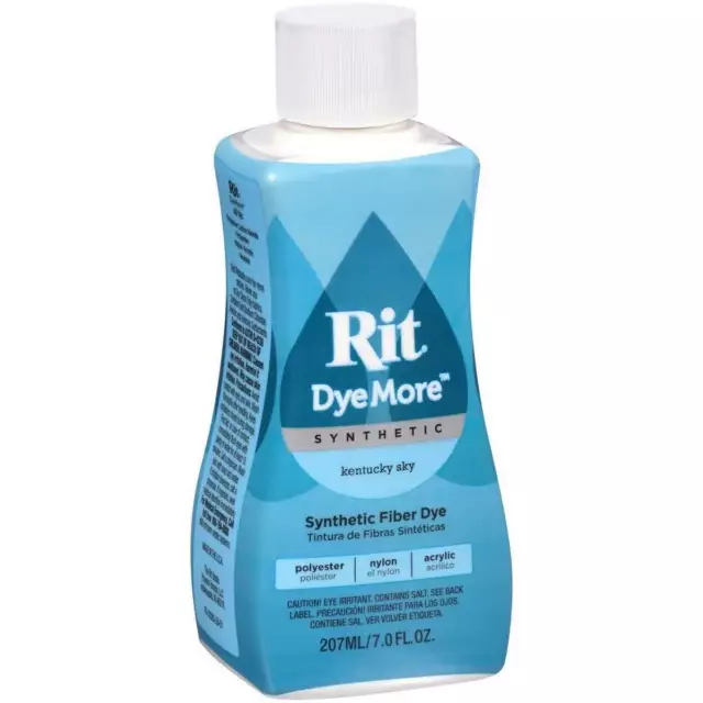 RIT DyeMore Synthetic Fabric Dye - Liquid - 207ml Kentucky Sky - Blue