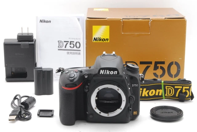 [TOP MINT in Box] Nikon D750 24.3 MP Digital SLR Camera Body Black From JAPAN