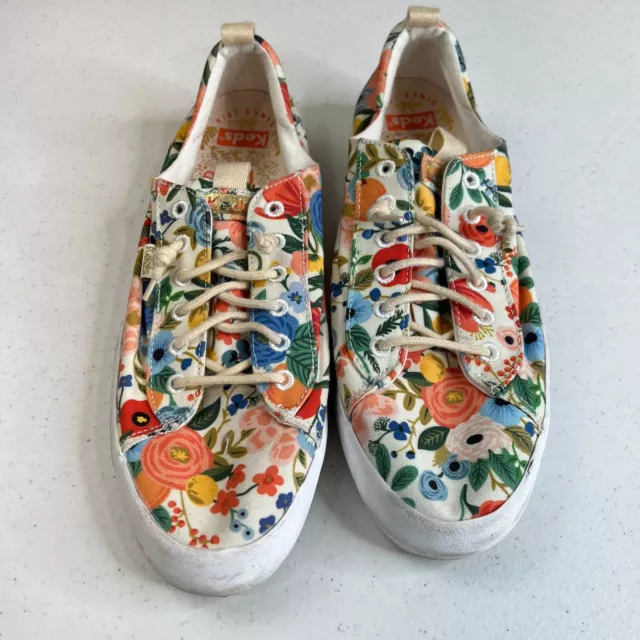 KEDS RPC Women Citrus Garden Party Sneakers Flowers Floral Colorful Size 8.5