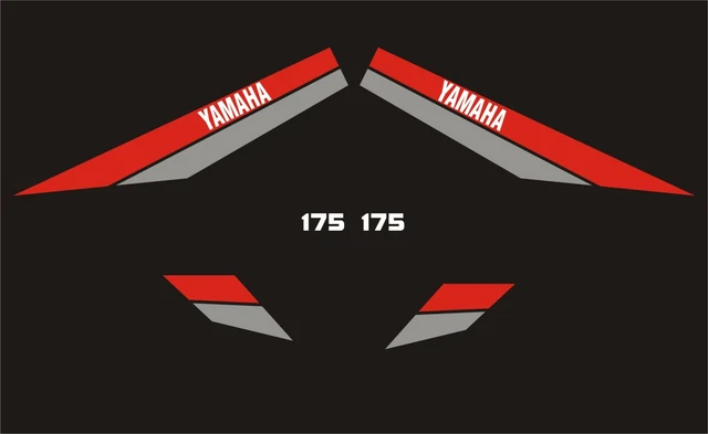 H2CNC Custom Number Plate Background Graphics Sticker Decal For Yamaha YZ80 1993