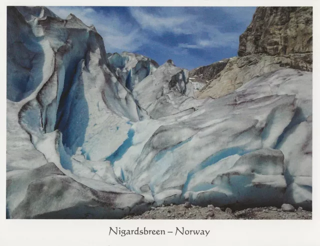 Postcard Norway Nigardsbreen Glacier Vestland County Photo:  Sebastian Worm MINT