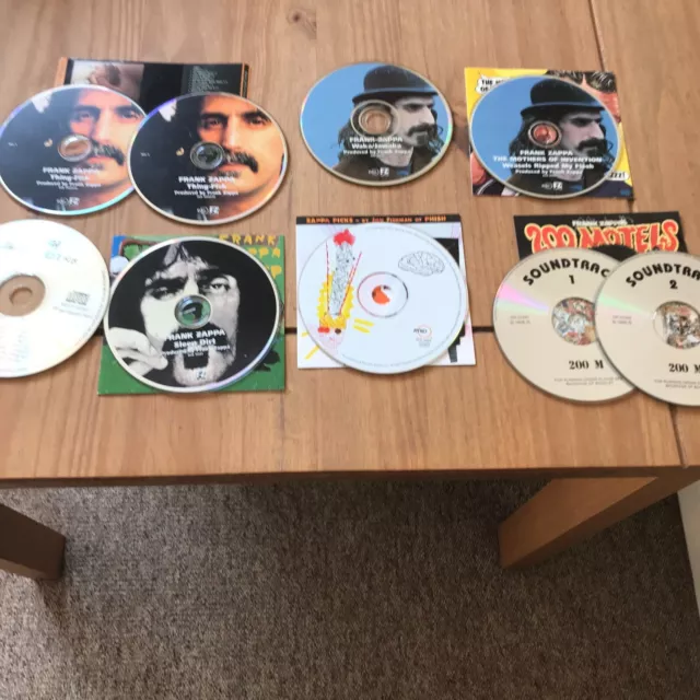 Frank Zappa - Collection / Job Lot Of 9 X Cd Albums Mostly Discs Only