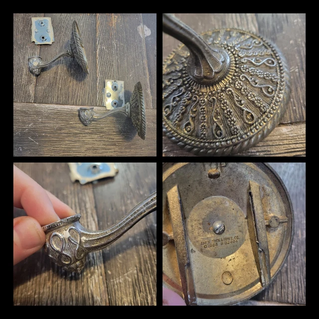 AMER. Tack & Howe Co. Vintage 1968 Towel Holder #D2404 With Hardware set of 2
