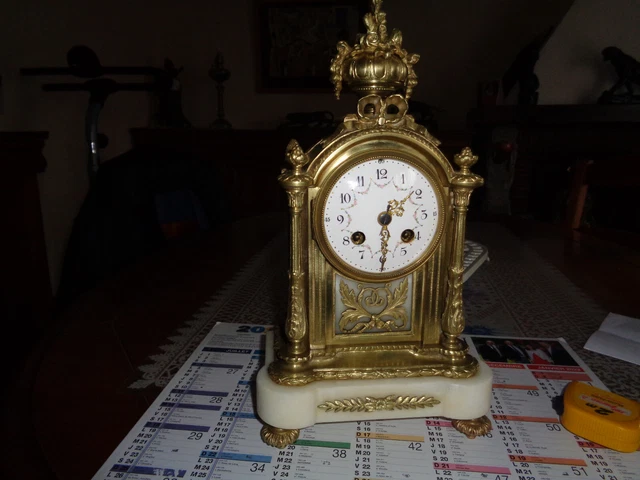 PENDULE ANCIENNE EN Bronze fonctionne tres bien EUR 160,00 - PicClick DE