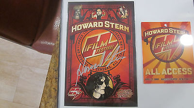 Howard Stern Signed/Autographed Framed Film Festival Program W/Extra's 2