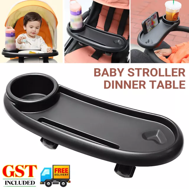 Cup Holder Stroller Accessory Cart Pram Snack Tray Baby Stroller Dinner Table