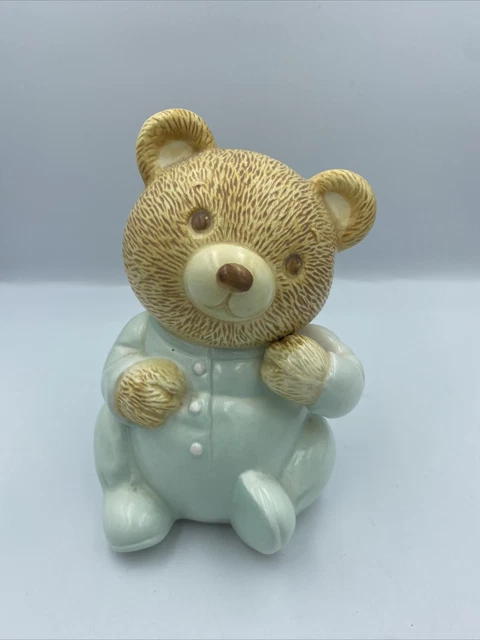 1986 Avon Vintage Baby Bear Pajamas Piggy Bank