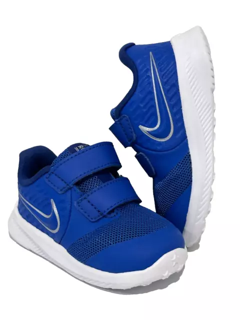 Nike Toddler Star Runner 2 - Size 4C Shoes Sneakers - Game Royal/Metallic Silver