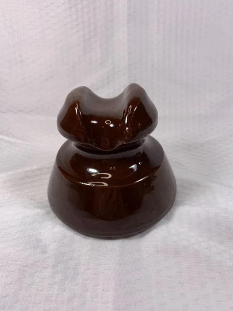 Vintage Large Brown Ceramic Porcelain PINCO Insulator PINCO-3 63