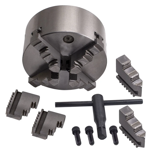 Four Jaw Self Centering Lathe Chuck Milling 5'' Hardened Steel K12-125 125mm