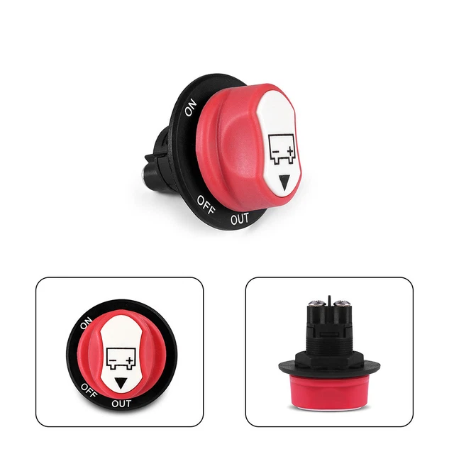 Interruttore Di Scollegamento Batteria Impermeabile – 48V DC – 275A Continui, 350A Intermittenti – Per Auto, Barche, Camper - 3