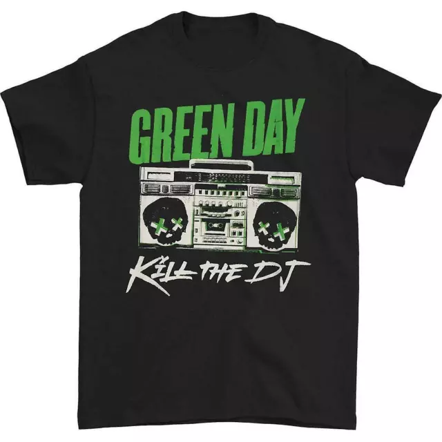 Official Green Day Kill The DJ Mens Black T Shirt Green Day Tee