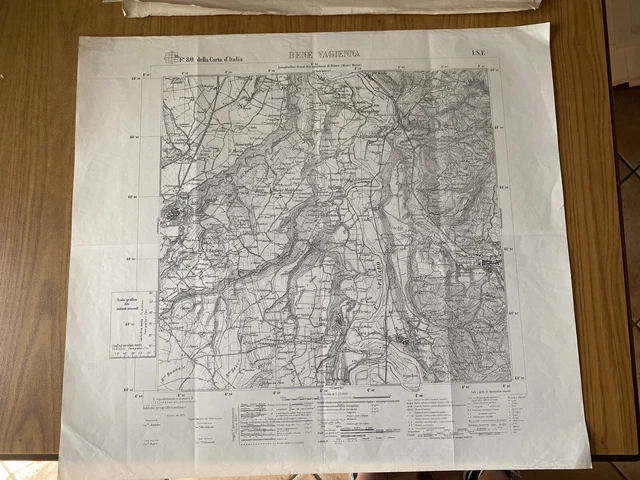 Carte Militaire Algérie Alger Service Géographique De L'armée 1927 Bel