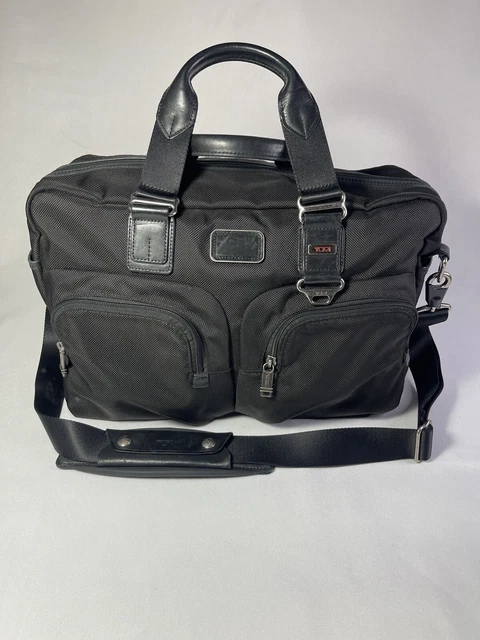 TUMI Alpha Bravo Black Nylon Briefcase