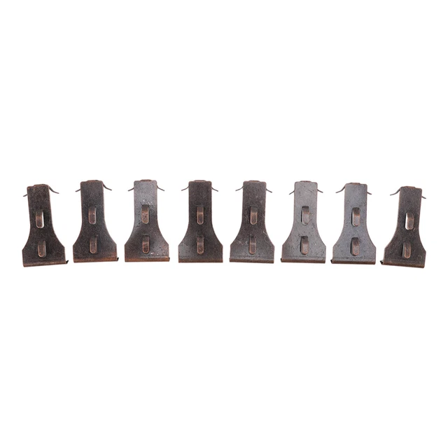 8 piezas clips de gancho de ladrillo colgador de ladrillos de acero se adapta a ladrillos de tamaño estándar 2 1/4 BG